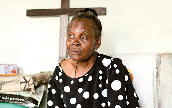 Nelly received sight-saving cataract surgery at a cbm-funded hospital in Zimbabwe.