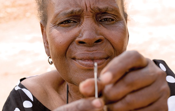 Nelly received sight-saving cataract surgery at a cbm-funded hospital in Zimbabwe.